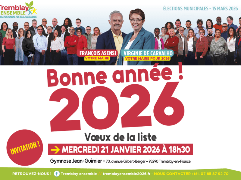 Le 21 janvier, participez aux vœux de la&nbsp;liste